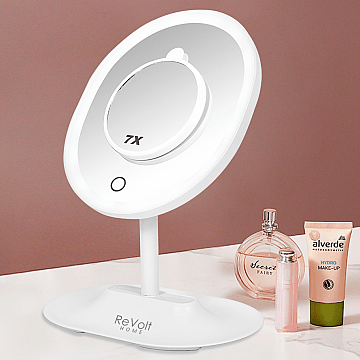 Makeup Mirror Paris LED 1x 7x Rechargeable Battery