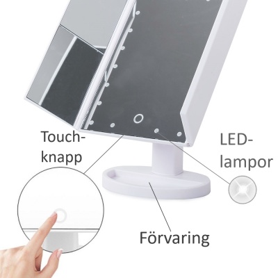 Makeup Mirror LED 1x 2x 3x