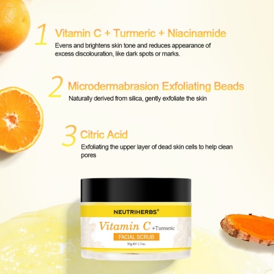 Vitamin C + Turmeric Facial Scrub